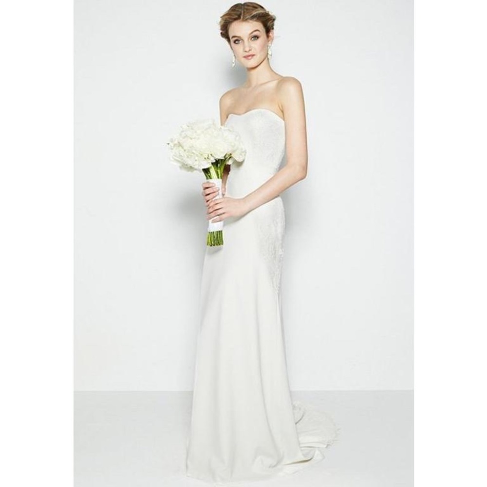 NICOLE MILLER KRISTEN SILK WEDDING DRESS GH10004